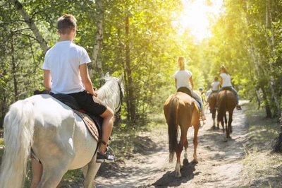 horseback riding in the smoky mountains