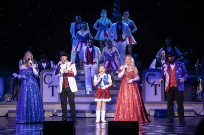 Cast of Country Tonite in red white and blue