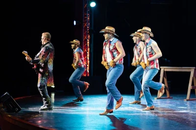 dancing men at Country Tonite Theatre in Pigeon Forge