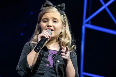 little girl singing