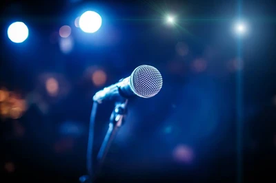 microphone on stage