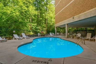 outdoor pool at Park Place Condos