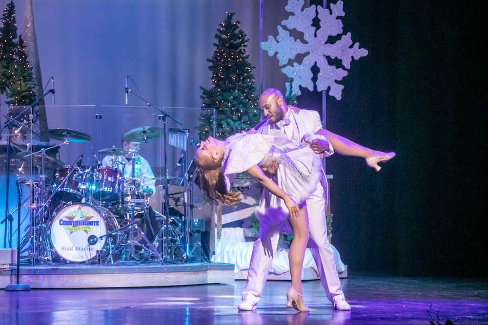 dancers performing in the Country Tonite Christmas show