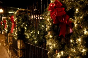 Christmas lights in the Smoky Mountains