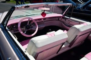 pink car at pigeon forge rod run